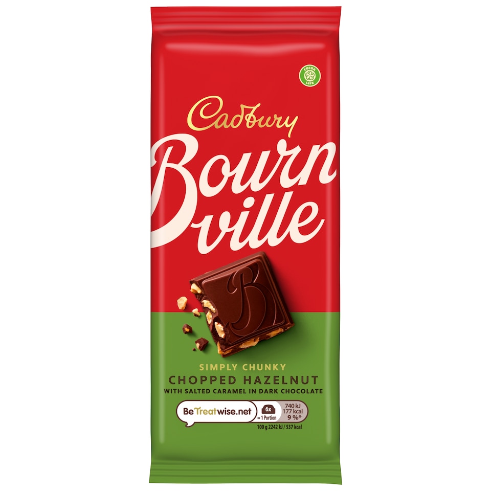image 1 of Cadbury Bournville Caramel Hazelnut 100G