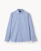 image 4 of F&F Pure Cotton Textured Regular Fit Shirt in Blue