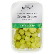 Tesco Finest Green Grapes Seedless 400G