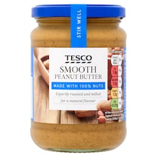 Tesco Smooth Peanut Butter 340G