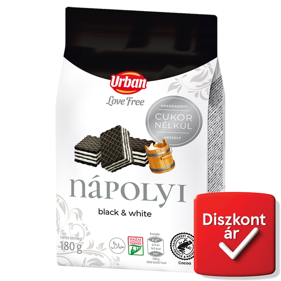 Urban LoveFree Black and White nápolyi 180 g