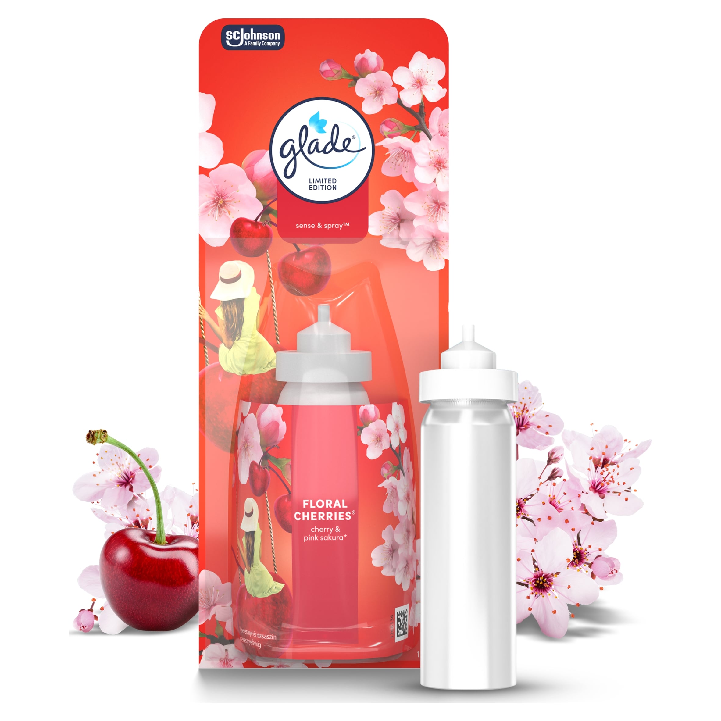 Glade Sense And Spray Refill Floral Cherries 18ml