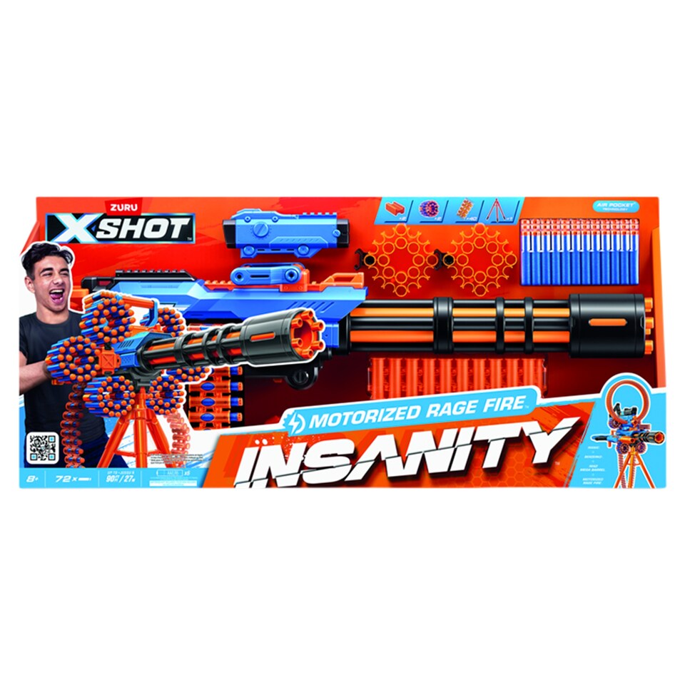 Zuru X-Shot Insanity motorizált játék golyószóró gépfegyver