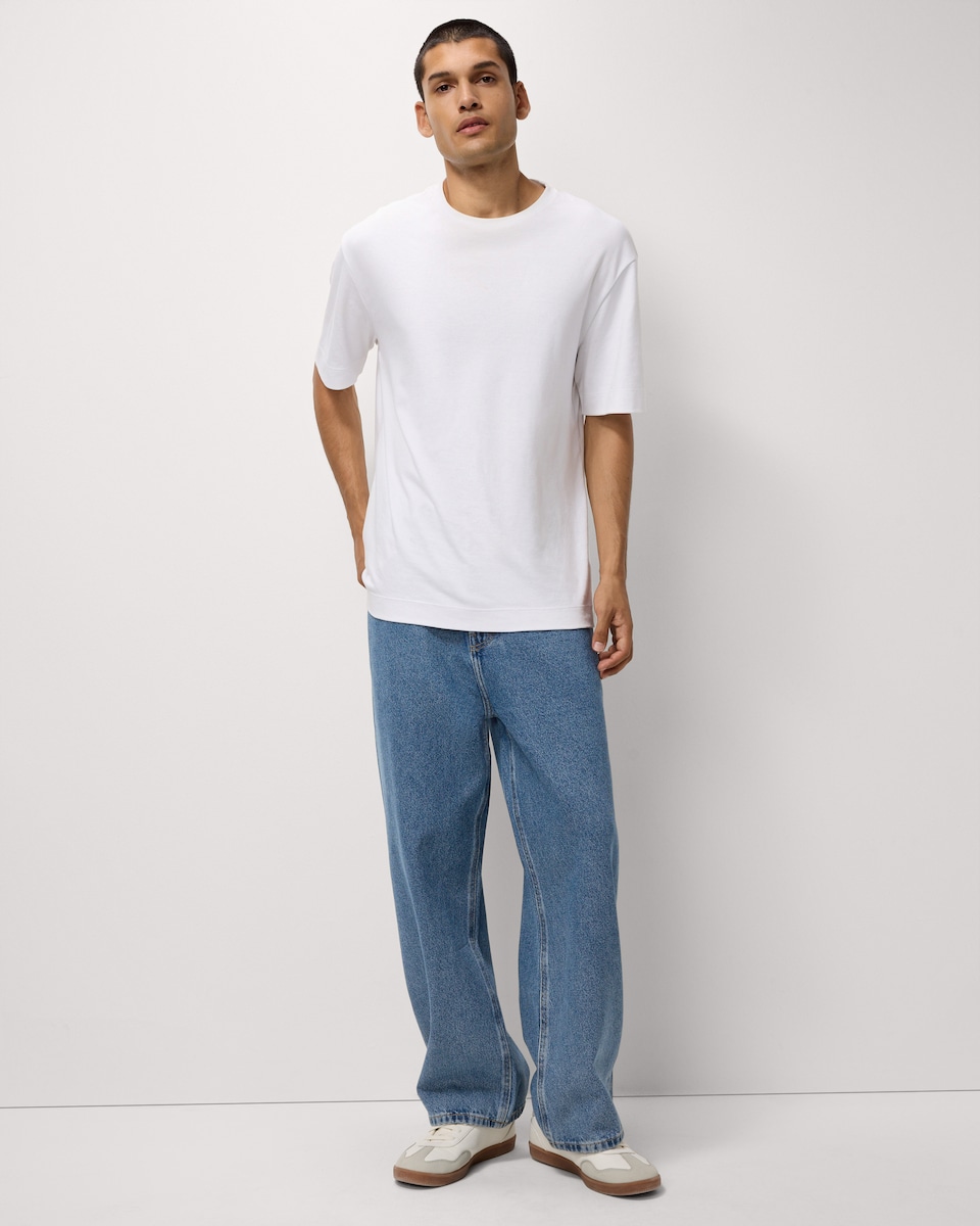 image 1 of F&F Relaxed Fit Jeans in Blue