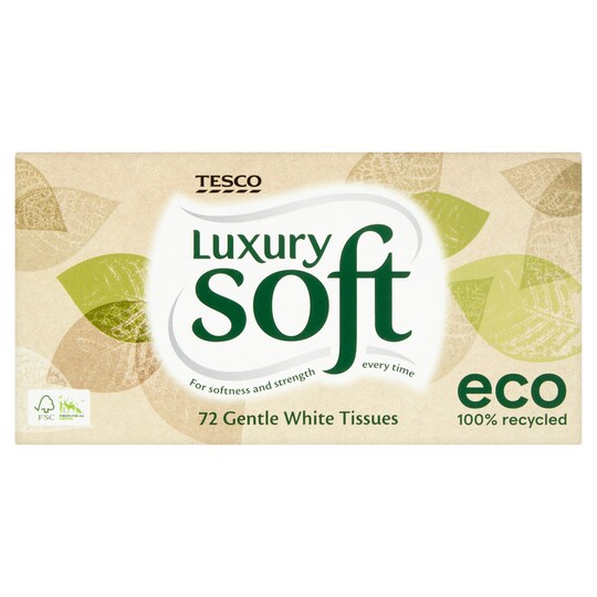 Tesco Eco Luxury Tissues 72 Sheets Tesco Groceries