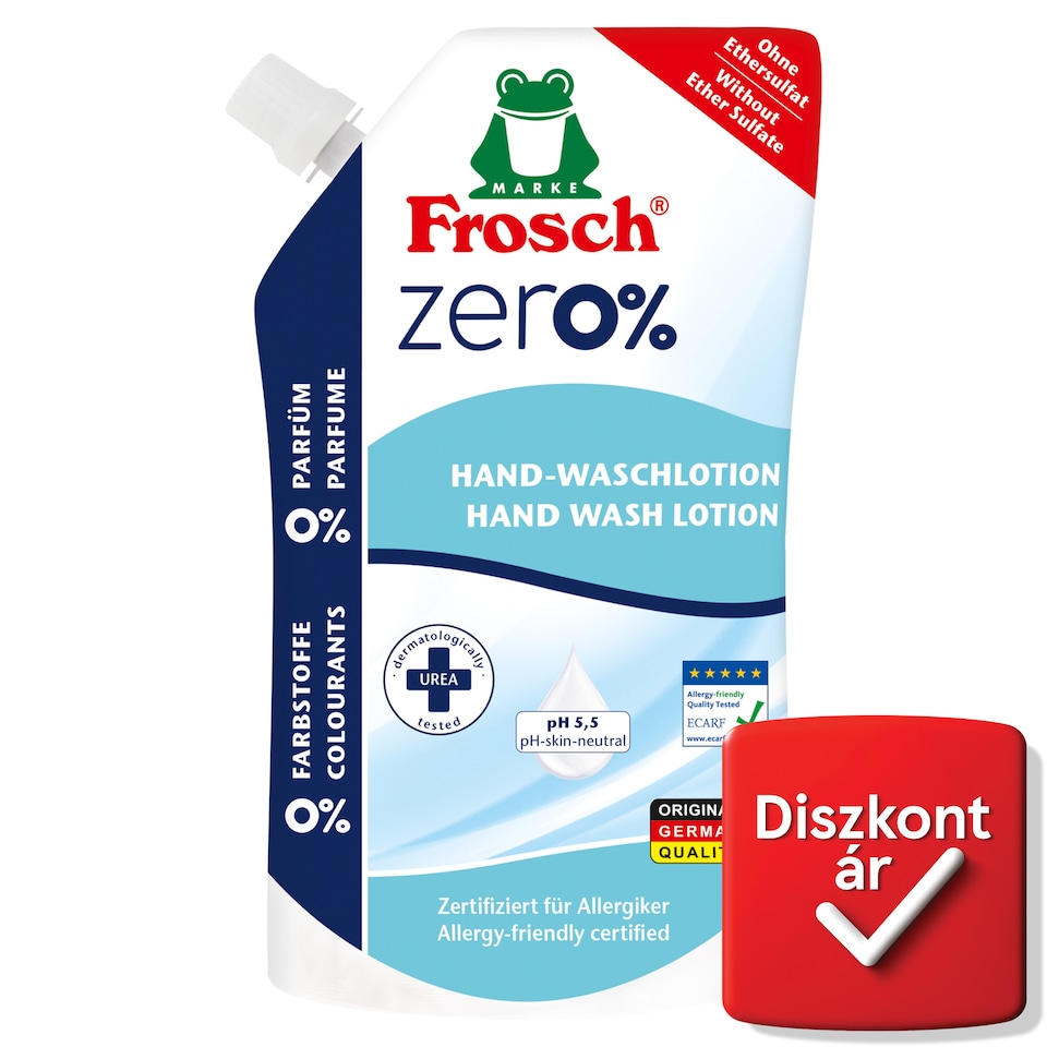Frosch Zero% folyékony szappan ureával 500 ml