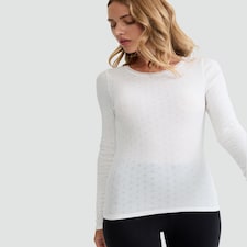 F&F WARMPLUS™ Medium Warmth 2-Pack Long Sleeved Pointelle Thermal Tops in Neutral