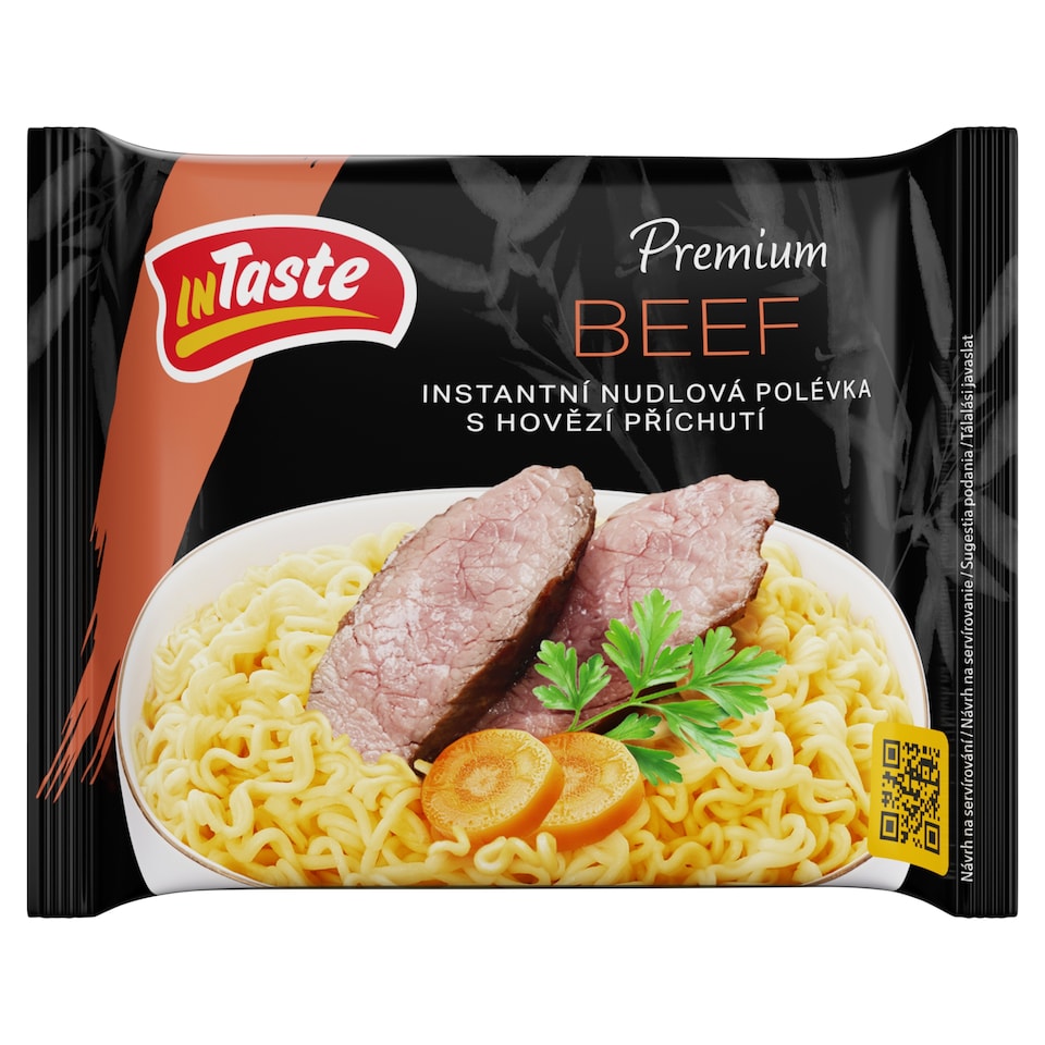 InTaste Premium Instantní nudlová polévka s hovězí příchutí 70g
