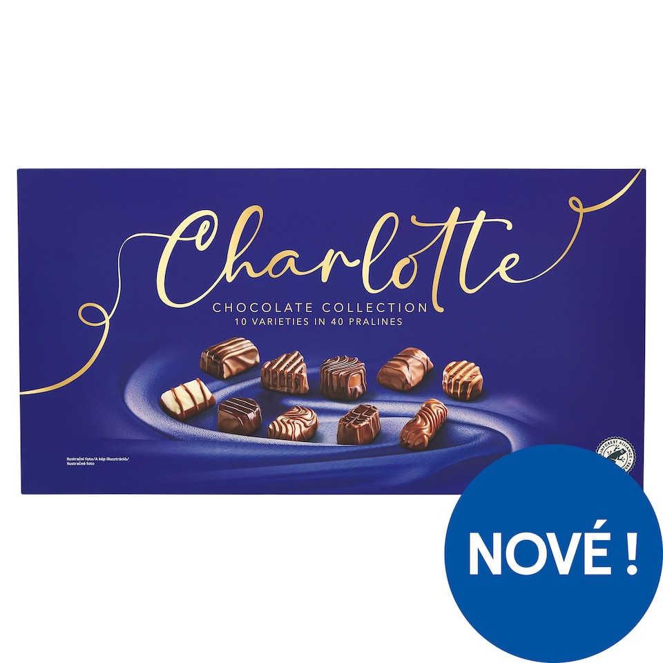 Charlotte Směs bonbónů z mléčné, hořké a bílé čokolády 400g