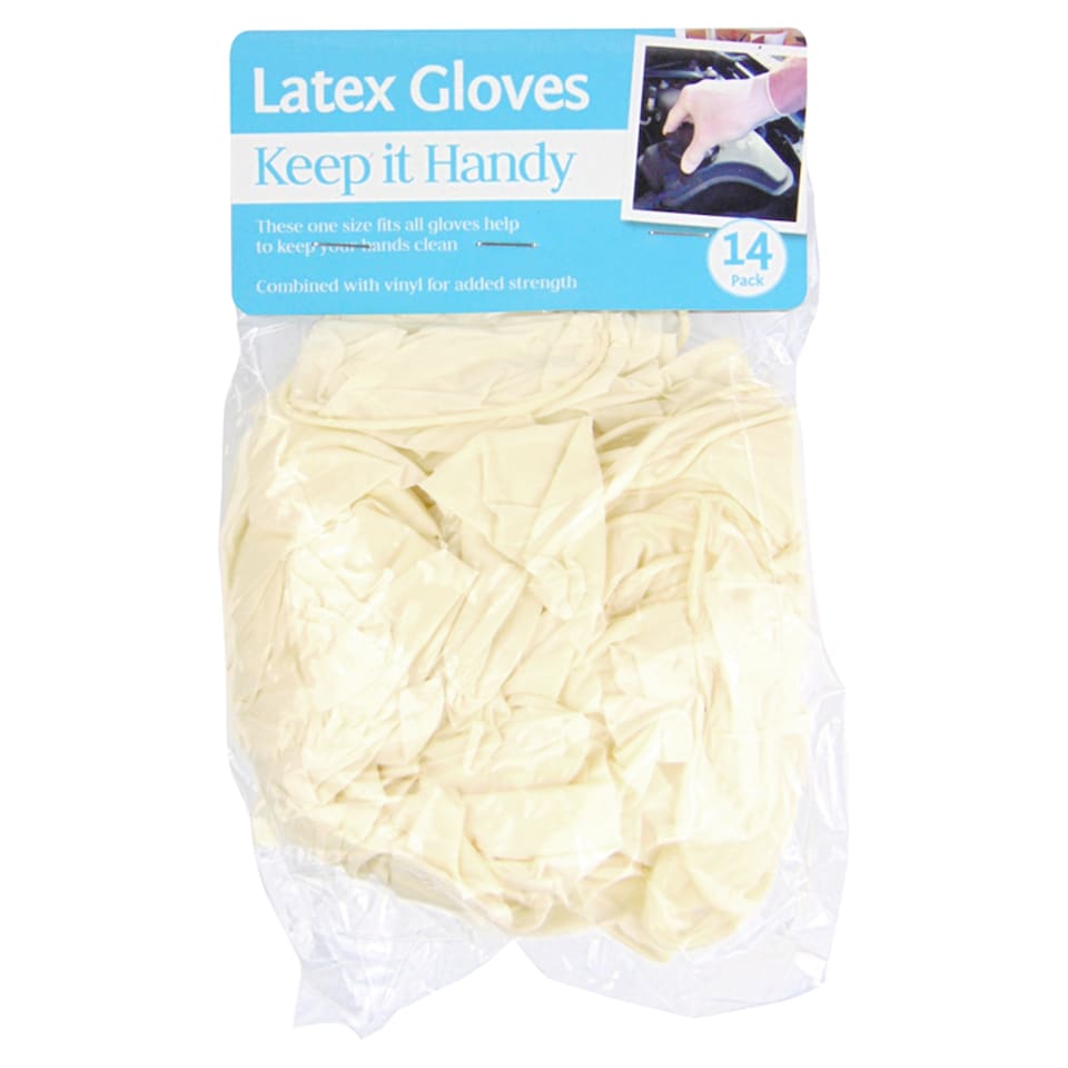 Keep It Handy Latex Gloves 14 Pack Tray