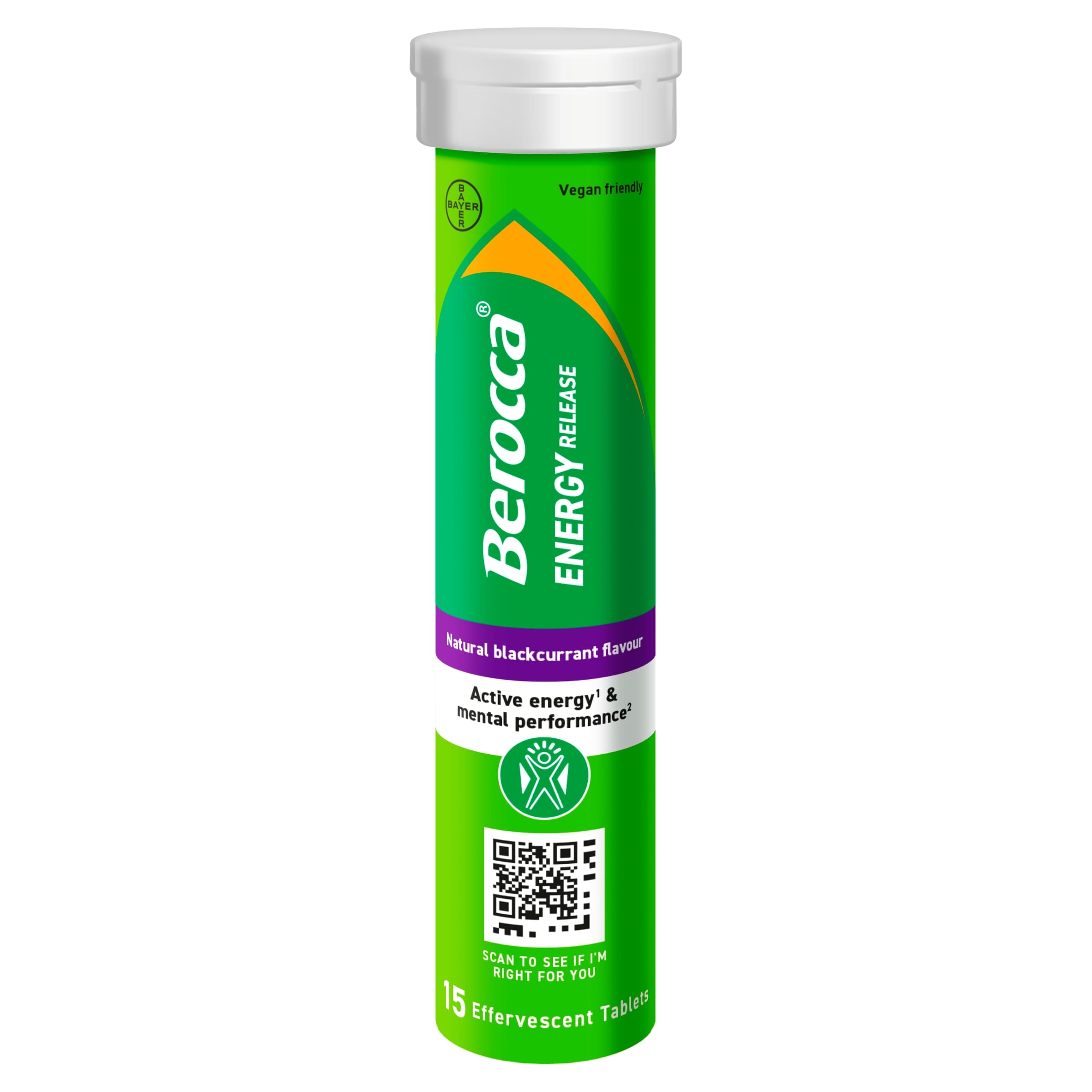 Berocca Energy Blackcurrant Effervescent Tablets 15s