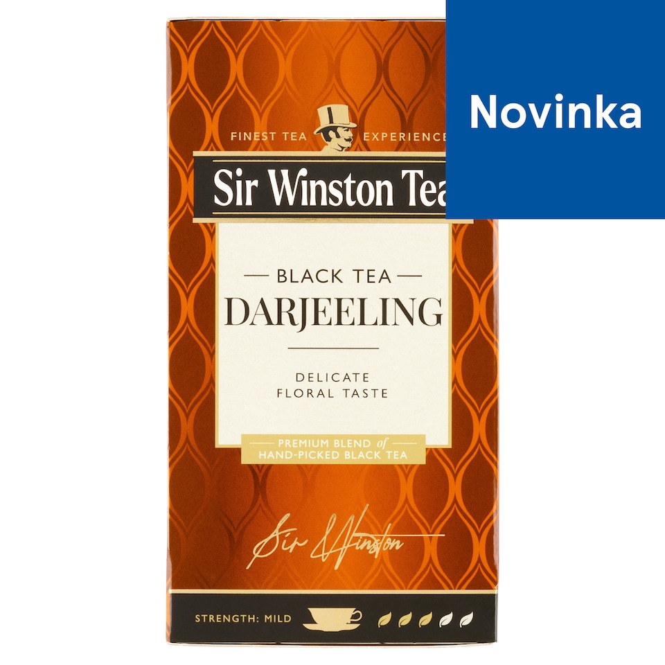 Sir Winston Tea Darjeeling čierny čaj 20 x 1,75 g (35 g)