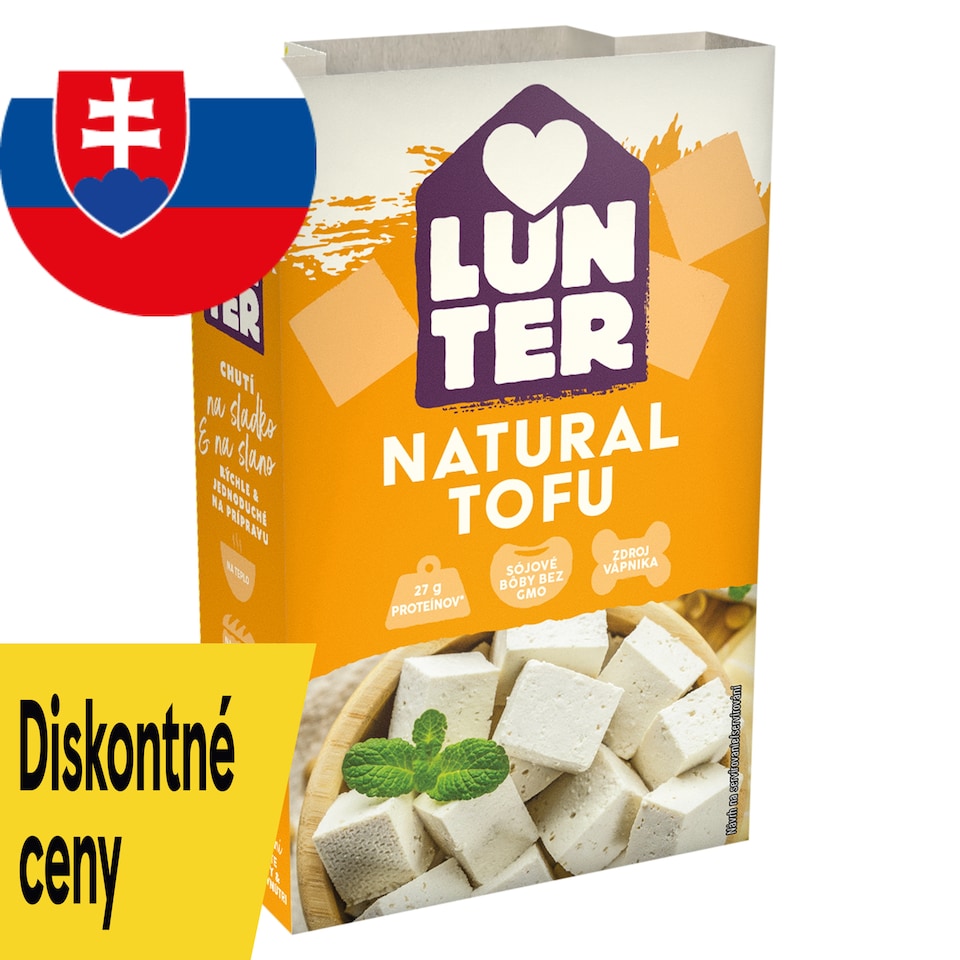 LUNTER Naturálne tofu 180 g