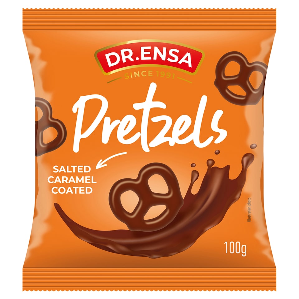Dr. Ensa Salty Pretzel in Milk Chocolate with Salted Caramel 100g