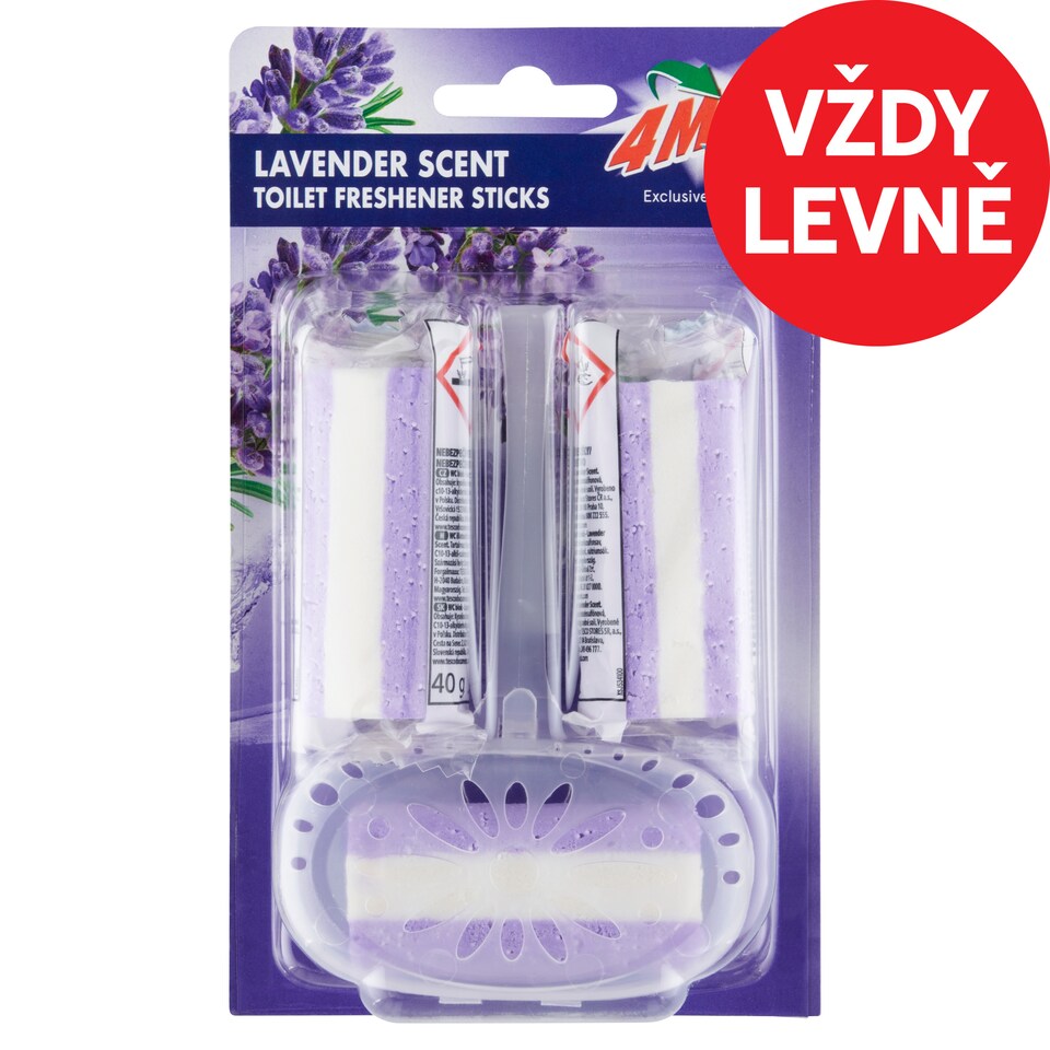 4MAX Lavender Scent WC blok 3 x 40g (120g)