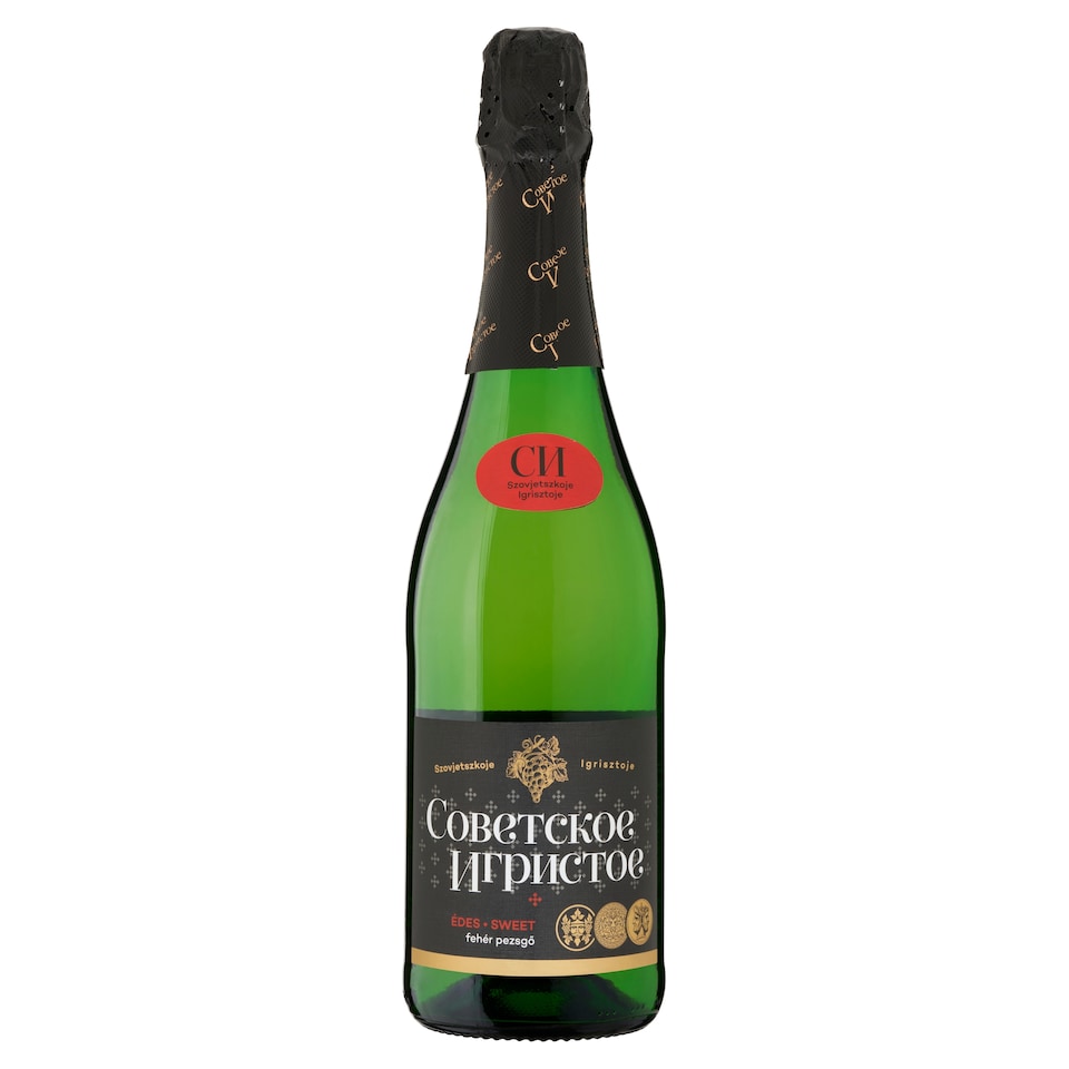 Szovjetszkoje Igrisztoje édes fehér pezsgő 10,5% 750 ml  1. kép