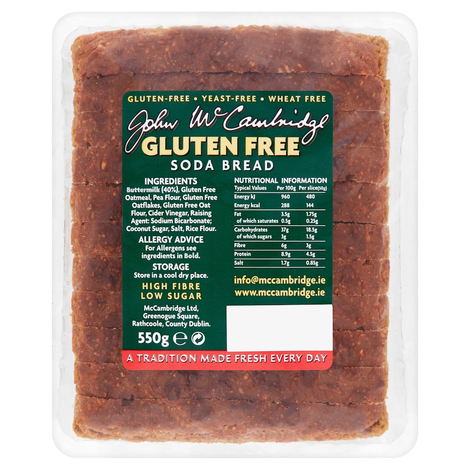 Mccambridge Gluten Free Soda Bread 550G