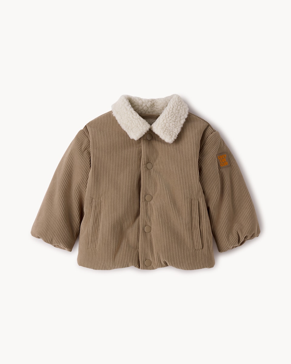 image 1 of F&F Baby Corduroy Jacket in Brown