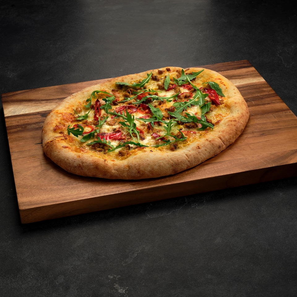 image 1 of Tesco Finest La Rustica Sausage Butternut Squash Pizza 467G