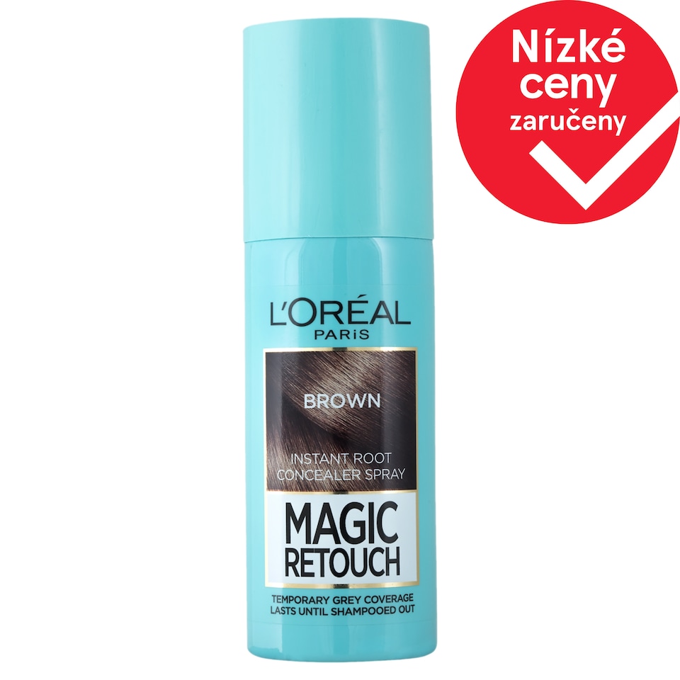 L'Oréal Paris Magic Retouch sprej na vlasy pro zakrytí odrostů světle hnědá, 75 ml