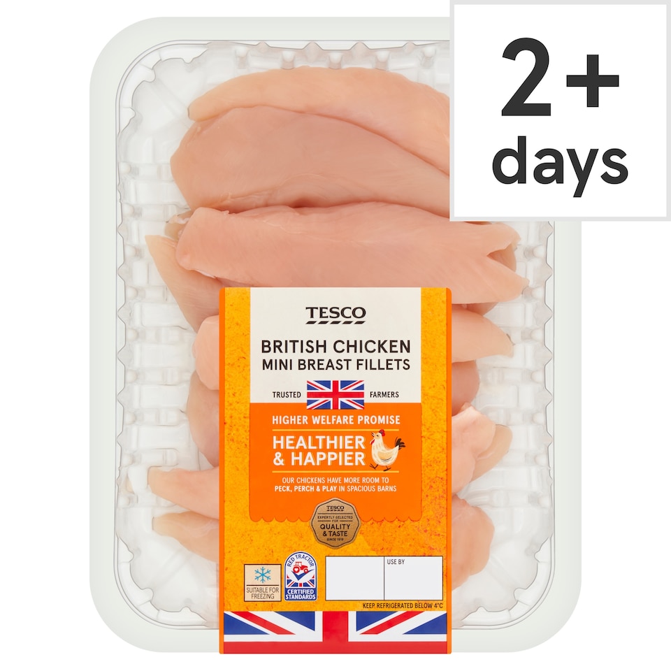Tesco British Chicken Breast Mini Fillets 400G