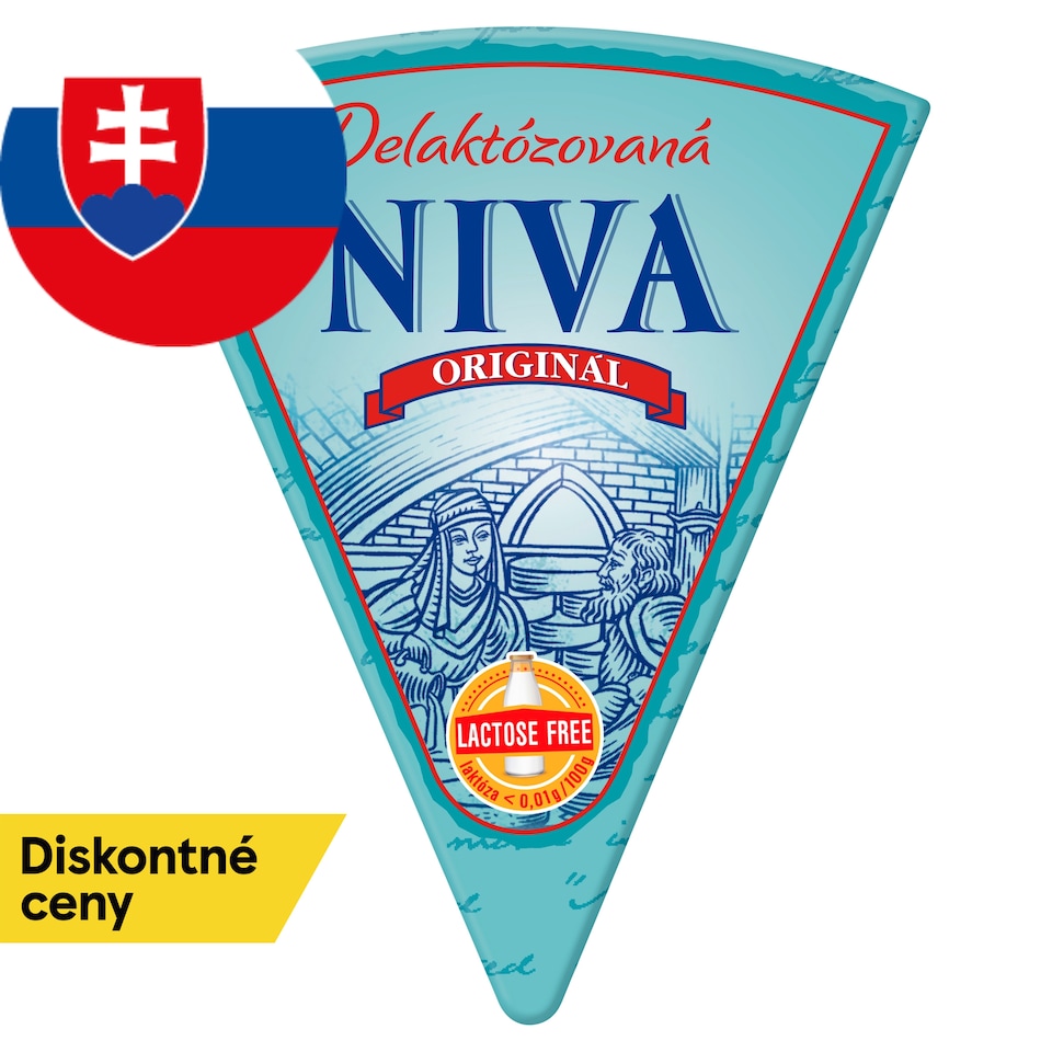 Niva Original Lactose Free Cheese with Noble Blue Mold 0.130 kg