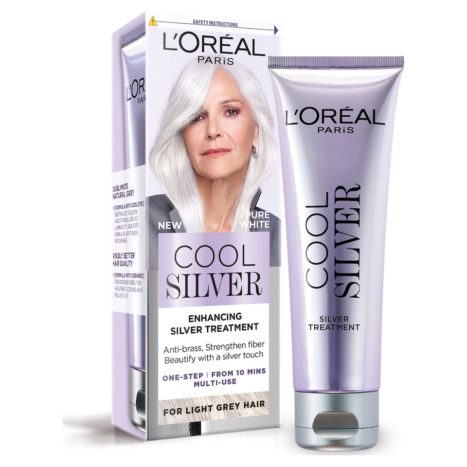 image 1 of L'Oreal Paris Cool Silver Enhancing Silver Treatment Pure White 114ml