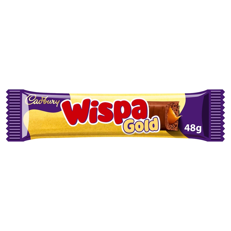 Cadbury Wispa Gold Chocolate & Caramel Bar Single 48g