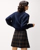 image 4 of F&F Check Pleated Mini Skirt in Multi