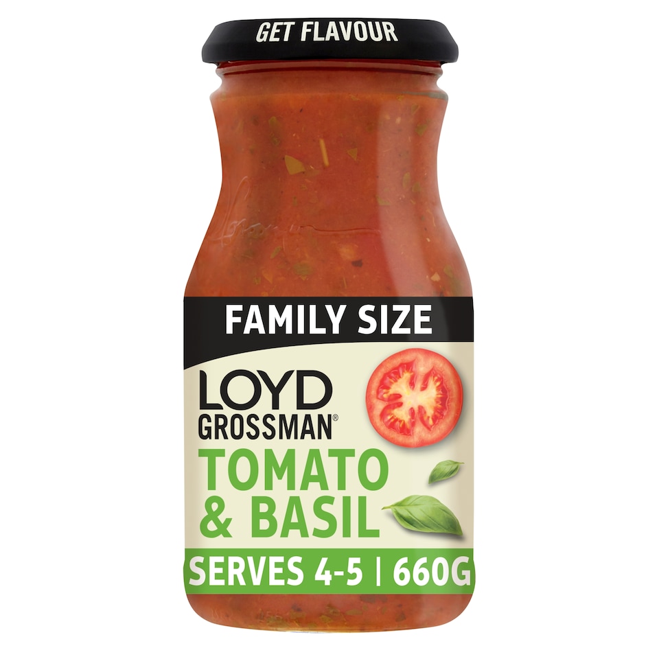 Loyd Grossman Tomato & Basil Pasta Sauce 660G
