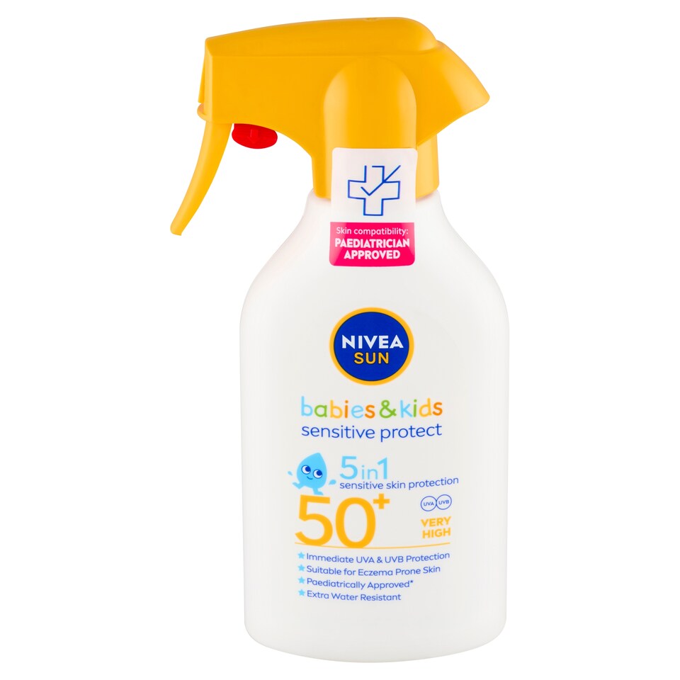 obrázok 1 z Nivea Sun Sensitive Protect Detský sprej na opaľovanie OF 50+ 250 ml