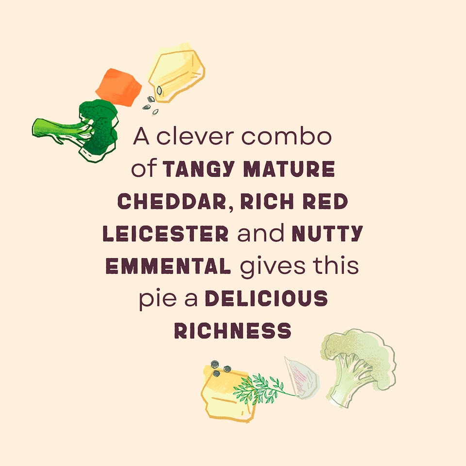 image 1 of Higgidy Three Cheese Cauliflower & Broccoli Pie 200g