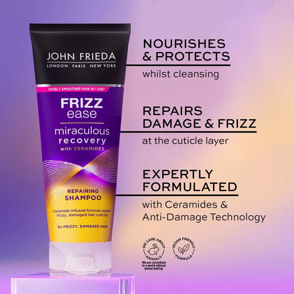 image 1 of John Frieda Frizz Ease Miraculous Recovery Repairing Shampoo 75ml