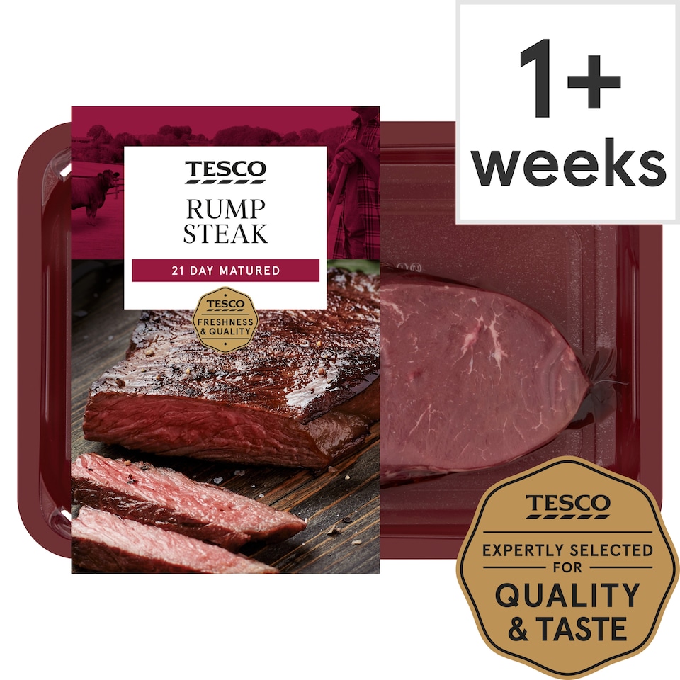 Tesco British Beef Rump Steak 255G