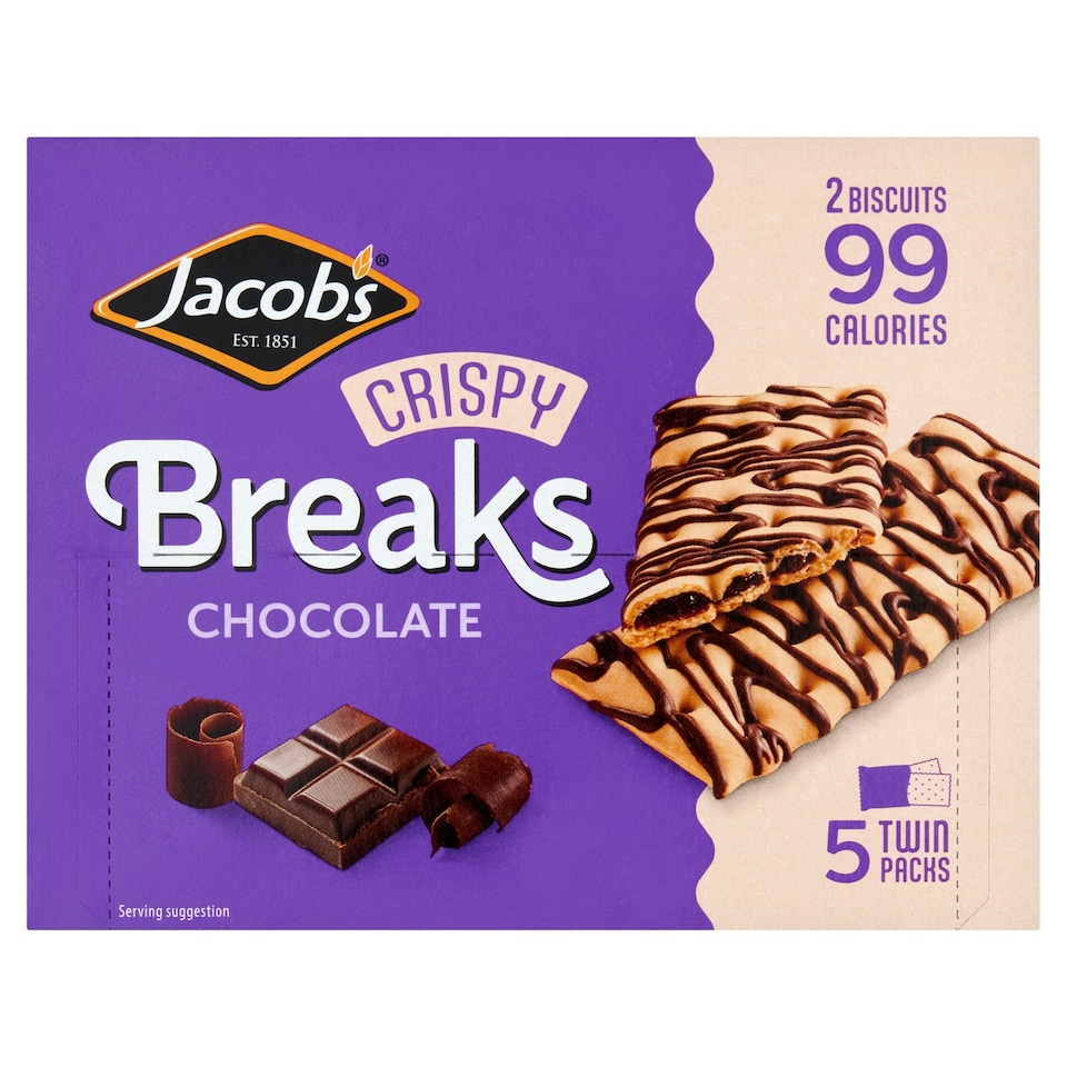 Jacobs Crispy Breaks Chocolate 125g 
