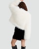 image 3 of The F&F Edit Faux Fur Cropped Jacket in White