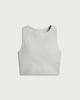 image 4 of F&F Active SEAMLESS Ribbed Vest in Grey Marl