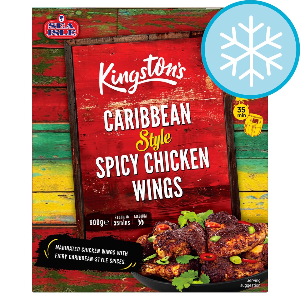 Kingston's Caribbean Style Spicy  Chicken Wings 500g