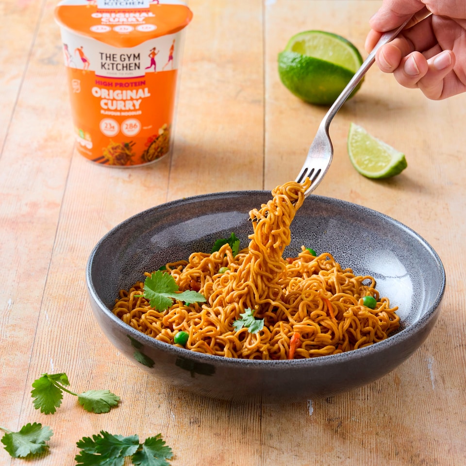 image 1 of The Gym Kitchen High Protein Original Curry Flavour Noodles 64g