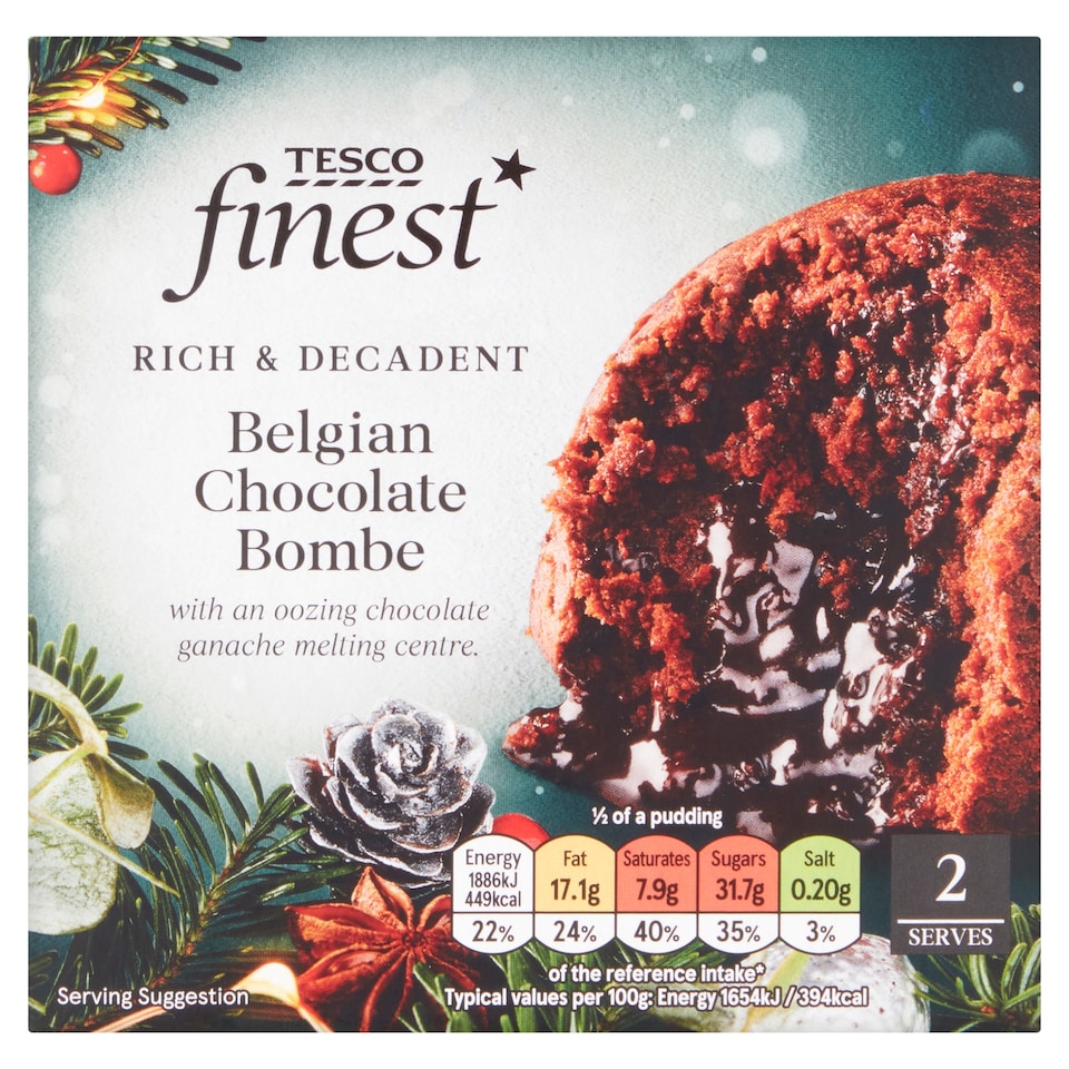 image 1 of Tesco Finest Belgian Chocolate Bombe 227 g