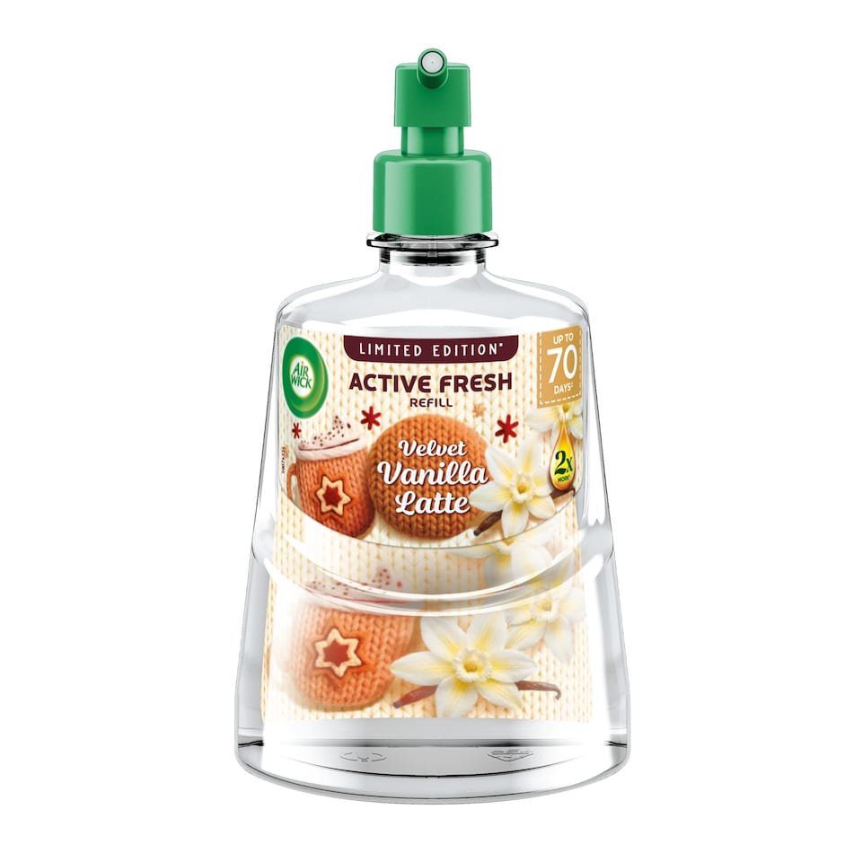 Air wick Active Fresh limited Edition Velvet Vanilla Latte Refill 228ml