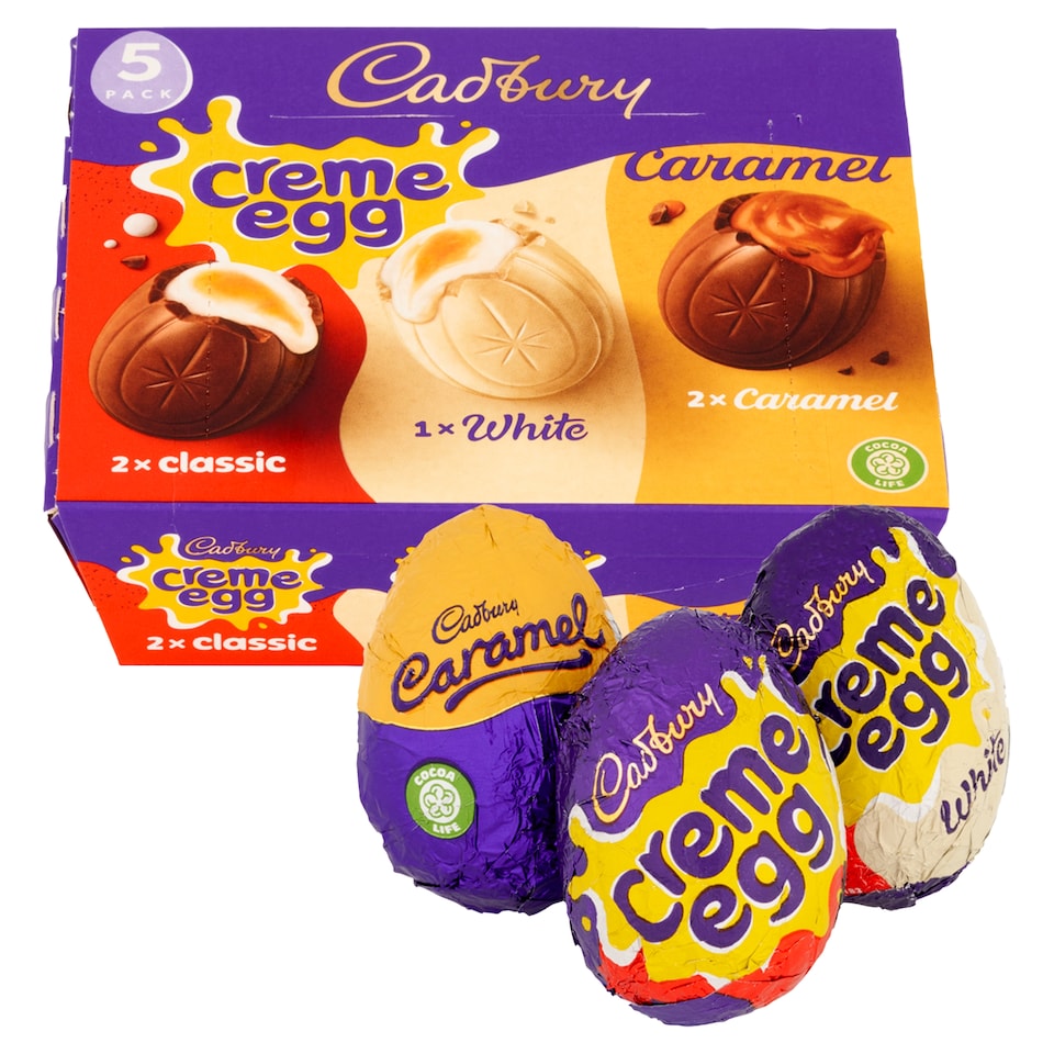 image 1 of Cadbury Creme Egg Chocolate Eggs Mixed 5 Pack 200g