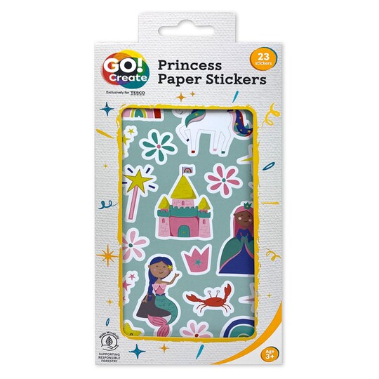 Go Create Princess Paper Stickers Tesco Groceries