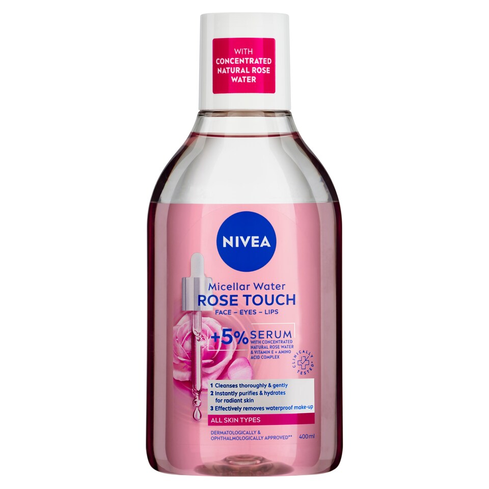 Obrázek 1 pro produkt Nivea Rose Touch Dvoufázová čisticí micelární voda 400ml