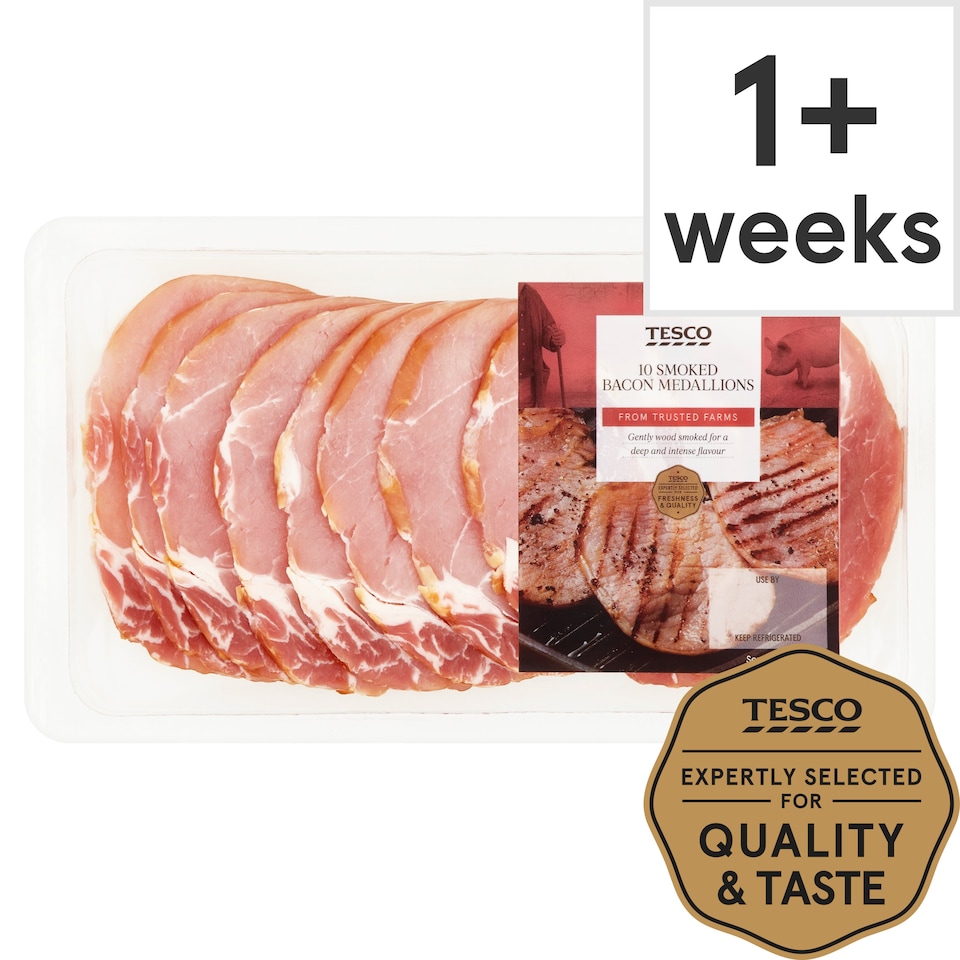 Tesco Smoked 10 Medallions 300G