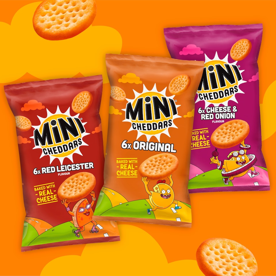 image 1 of Jacob's Mini Cheddars Original Multipack Baked Snacks 6x23g