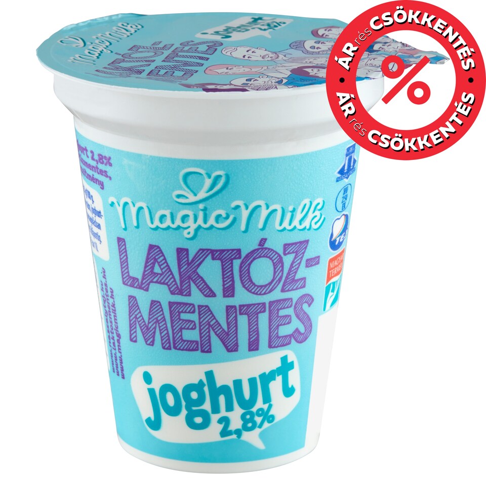 Magic Milk laktózmentes élőflórás zsírszegény natúr joghurt 150 g
