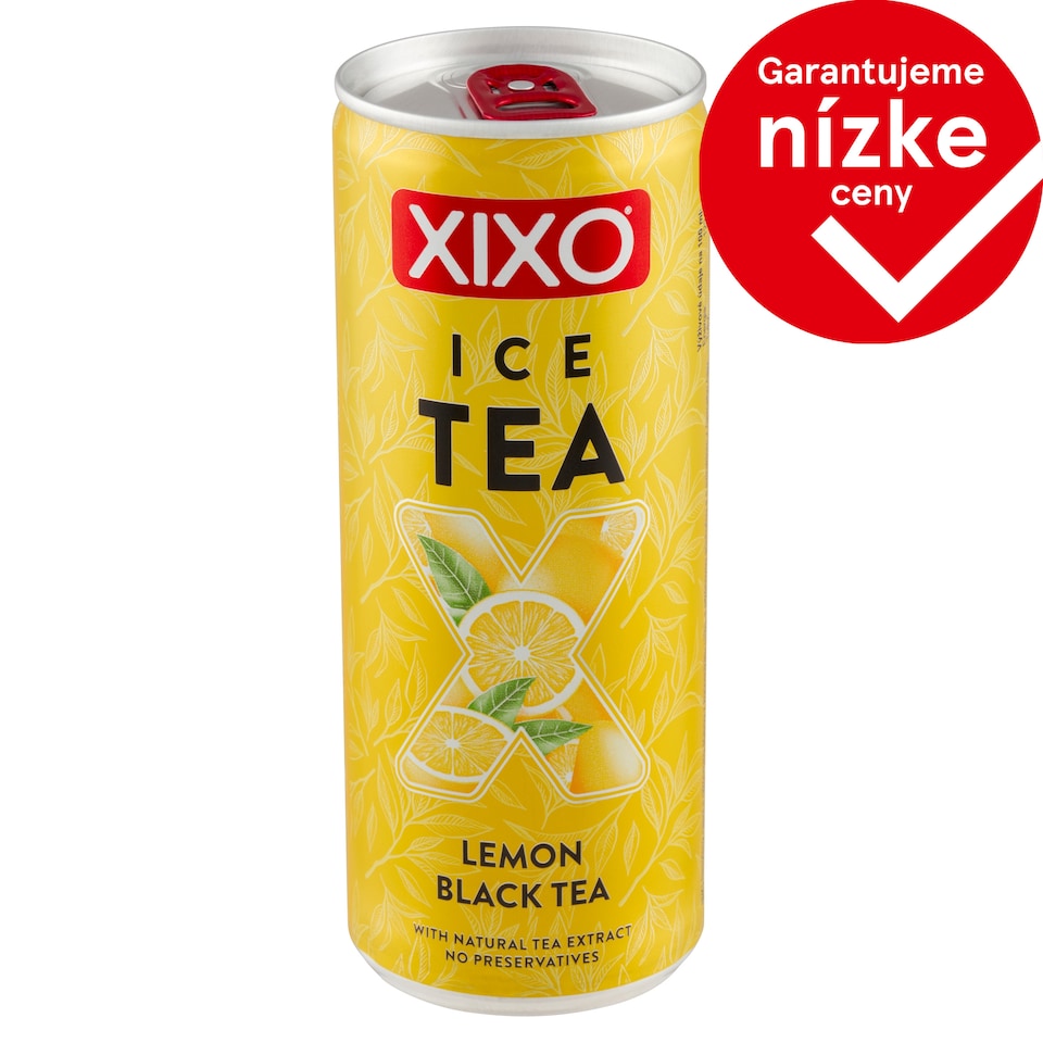 Xixo Ice Tea Lemon Black Tea nesýtený nápoj s citrónovou šťavou 250 ml