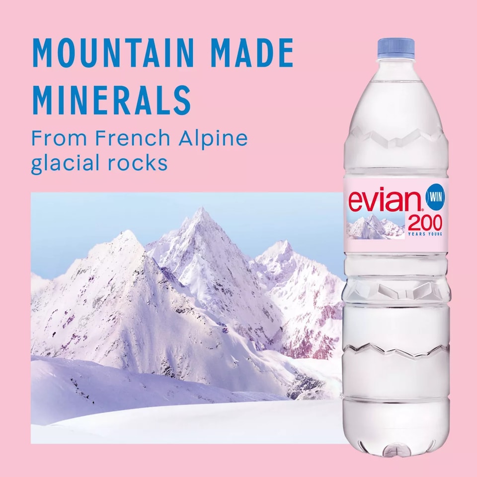 image 1 of Evian Natural Bottled Mineral Still Water 1.5L