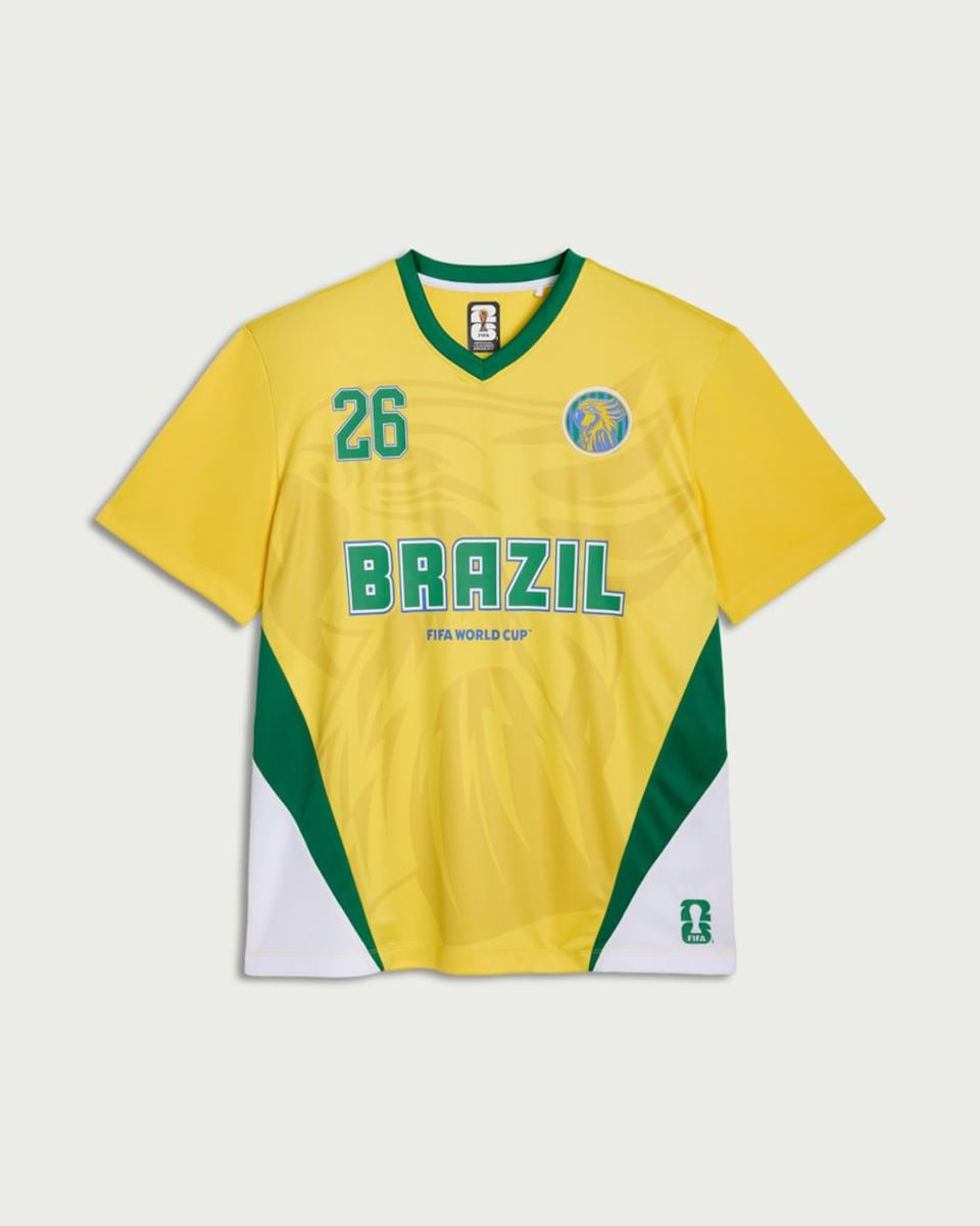 image 1 of Brazil Fifa World Cup T-shirt in Yellow